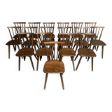 Series of 17 Fanette bistro chairs 1960 tapiovaara style