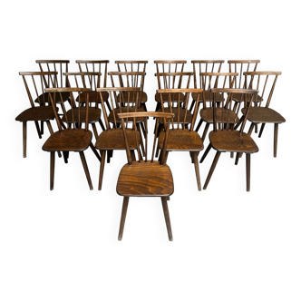 Série de 17 chaises bistrot Fanette 1960 style tapiovaara