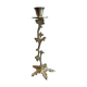 Brass flower candlestick