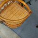 Rattan corner shelf