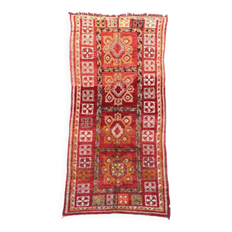 Moroccan Arabia rug red - 186 x 434 cm