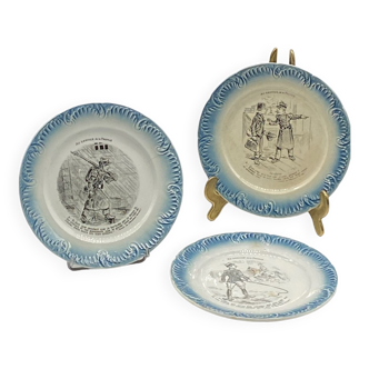 Assiettes de collection « Au service de la France » Digoin / Sarreguemines