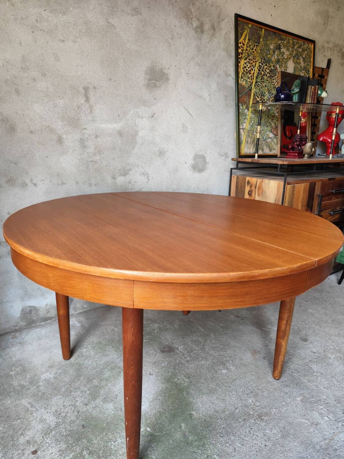 Vintage round dining table