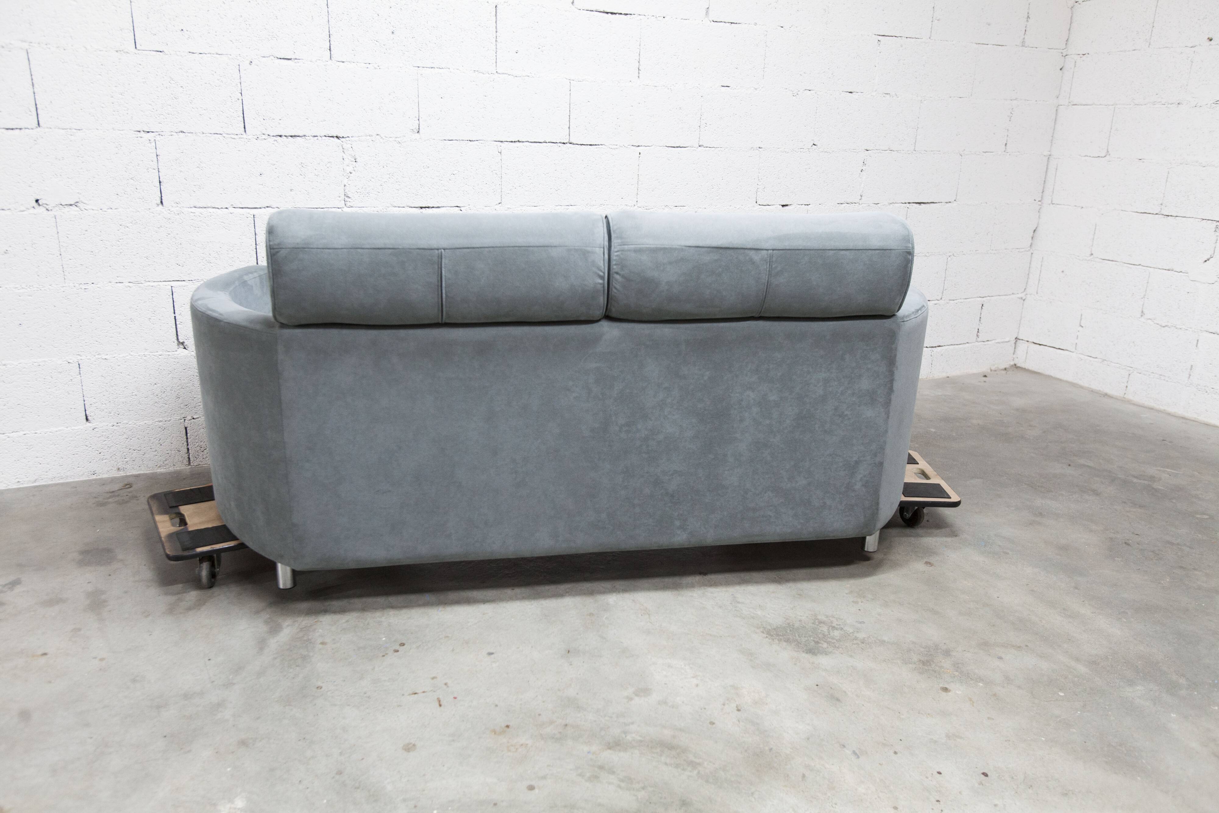 Negresco Sofa Design Bernard Massot for Neology France Moiré Velvet