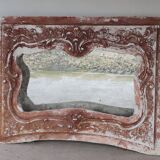 Large Regency-style plaster mirror  141x105cm