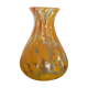Vase en verre souflé orange soliflore