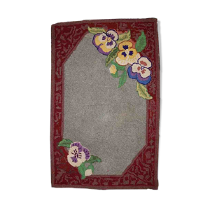 Handmade Old American Hooked Rug