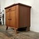 Pair of night tables feet compass bedside end of vintage sofa old 1950 1960 retro