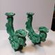 Pair of ceramic candle holders