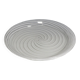 Large Murano glass art plate with filigree from the 19th century.