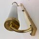 XXL Wall Sconce in Brass and Glass in Bauhaus Style, 1930s - Czechoslovakia