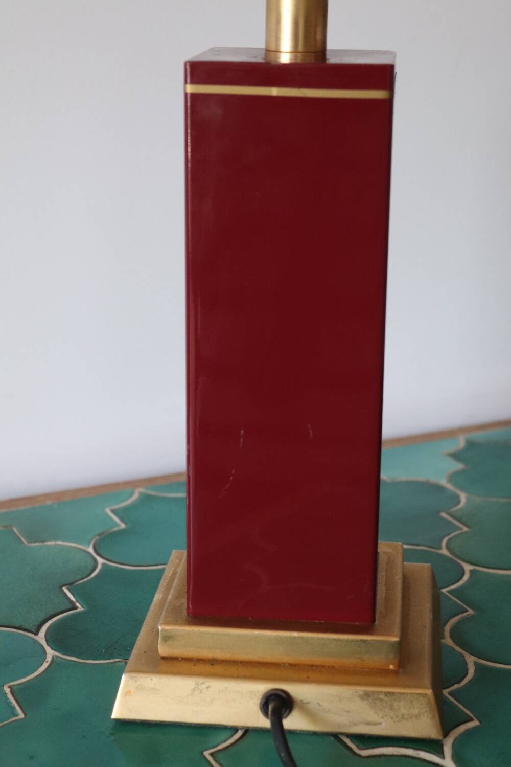 Unilux vintage red lamp base