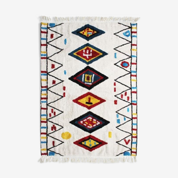 Azilal-style Berber cotton carpet 120X170 cm