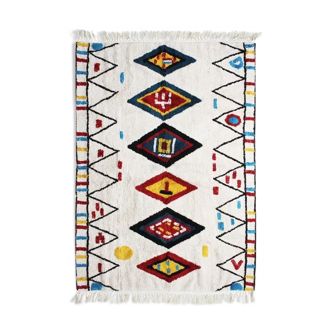 Azilal-style Berber cotton carpet 120X170 cm