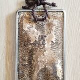 Miroir de barbier biseauté mural  17,5 cm x 11,5 cm