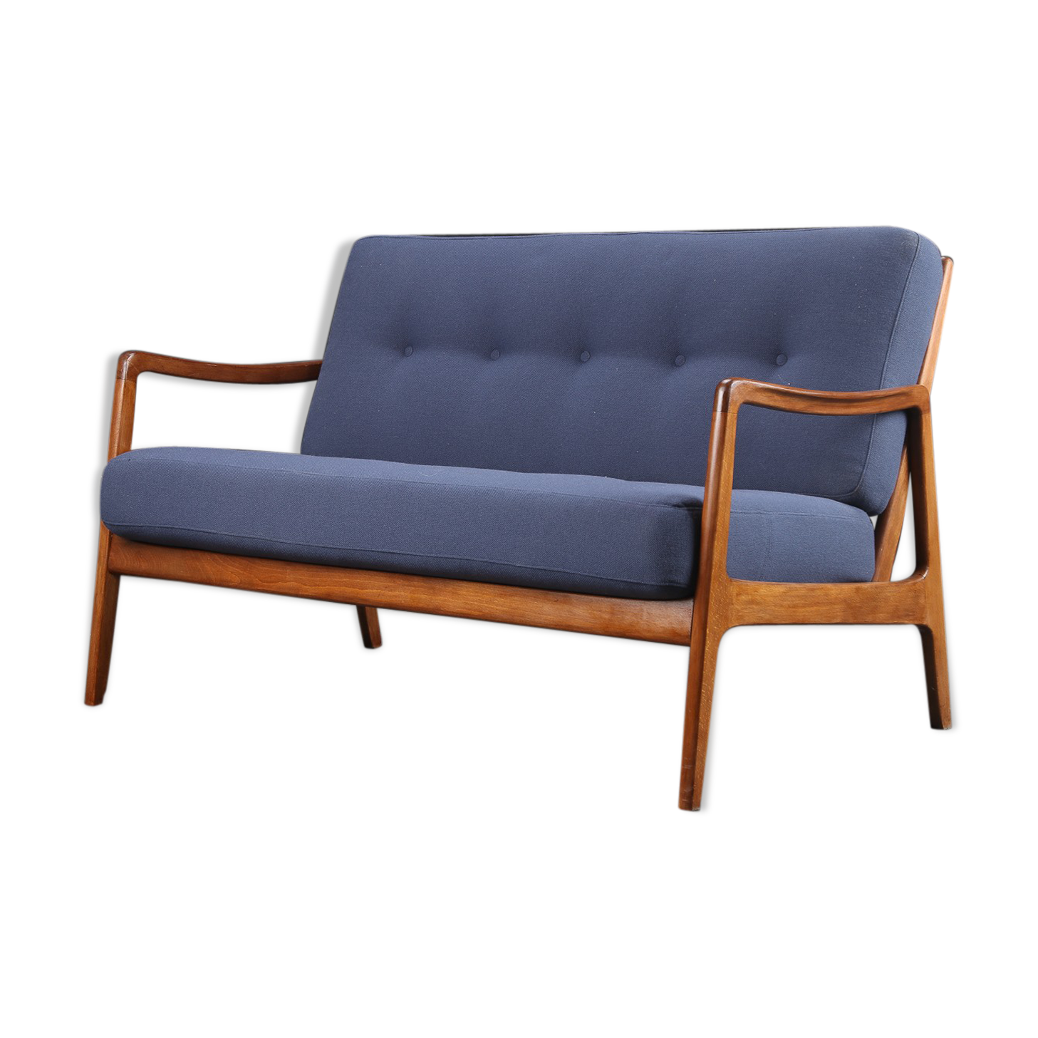 Ole Wanscher Teak Sofa 2 Seater France & Daverkosen, 1960s