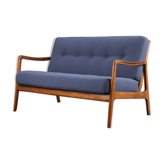 Ole Wanscher Teak Sofa 2 Seater France & Daverkosen, 1960s