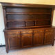 Rustic two-body oak sideboard from the 1960s.