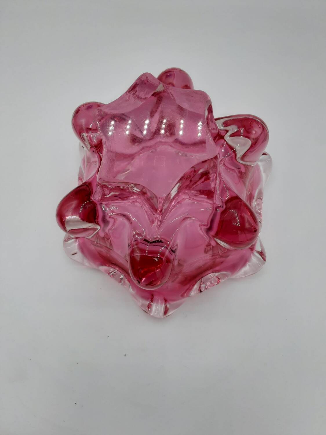 Art glass bowl from the 1960s, by Joseph Hospadka - Chribska Glassworks