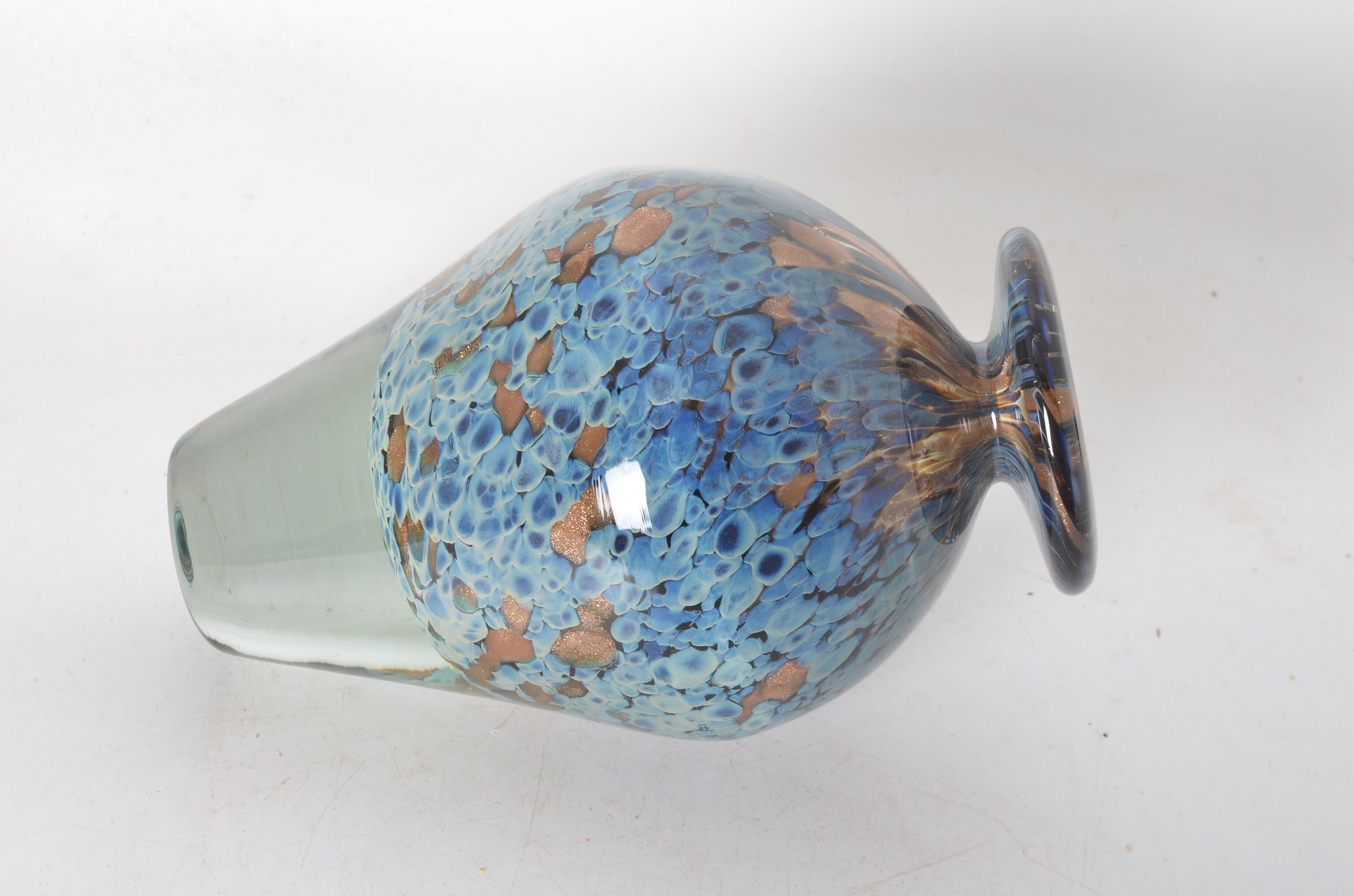 Biot glass vase by Michele Luzoro