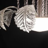 Elegant Art Decò, Barovier & Toso Chandelier, Murano Glass, 1950s