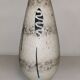 Vase with graphic decoration, vintage ceramic, 50-60's