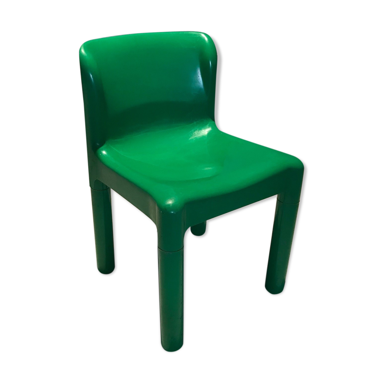 Chaise de Carlo Bartoli édition Kartell en plastique vert