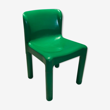 Carlo Bartoli's chair Kartell edition in green plastic