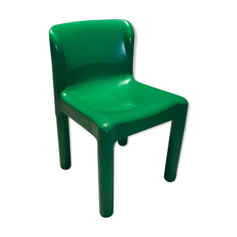 Carlo Bartoli's chair Kartell edition in green plastic