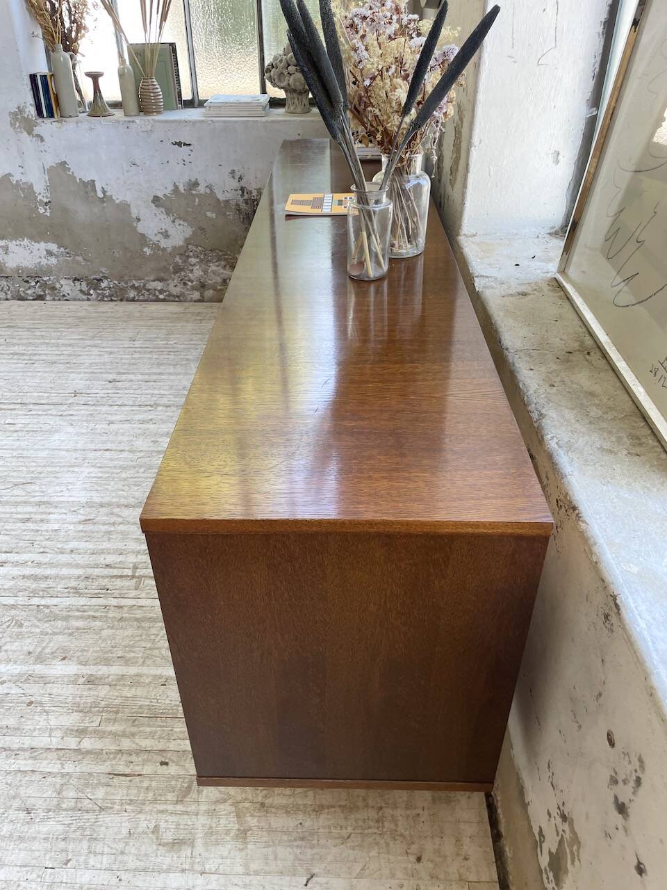 1950s modernist oak sideboard