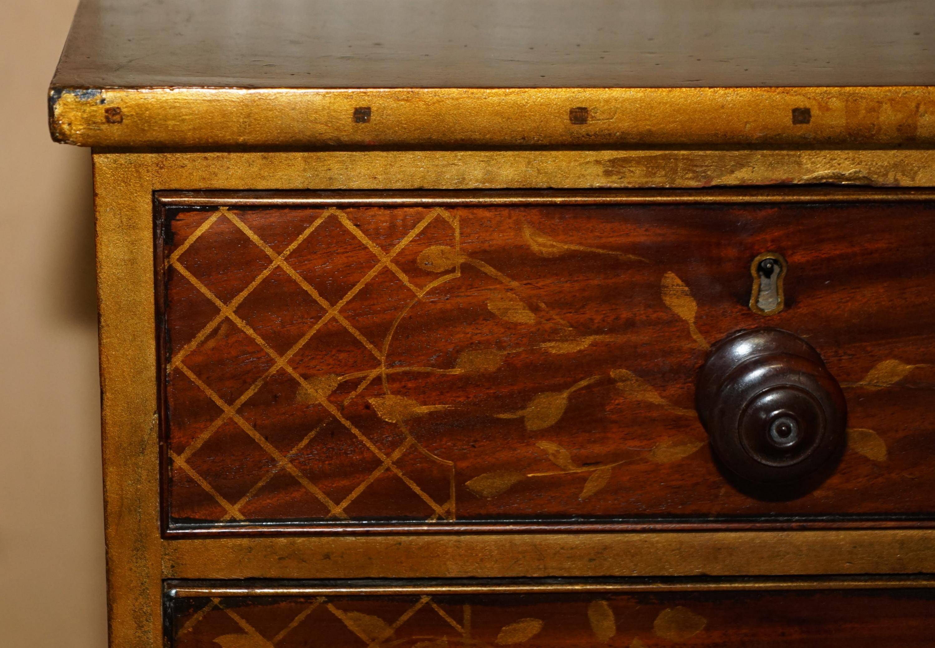 Commode chinoise chinoiserie victorienne antique vers 1860