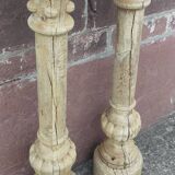 Solid oak column
