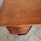 Vintage metal wooden desk and frame