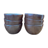 6 stoneware bowls