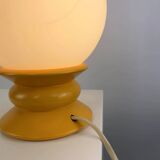 Yellow and white glass table lamp Temde Leuchten type 1