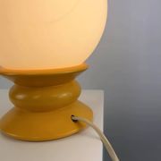 Yellow and white glass table lamp Temde Leuchten type 1