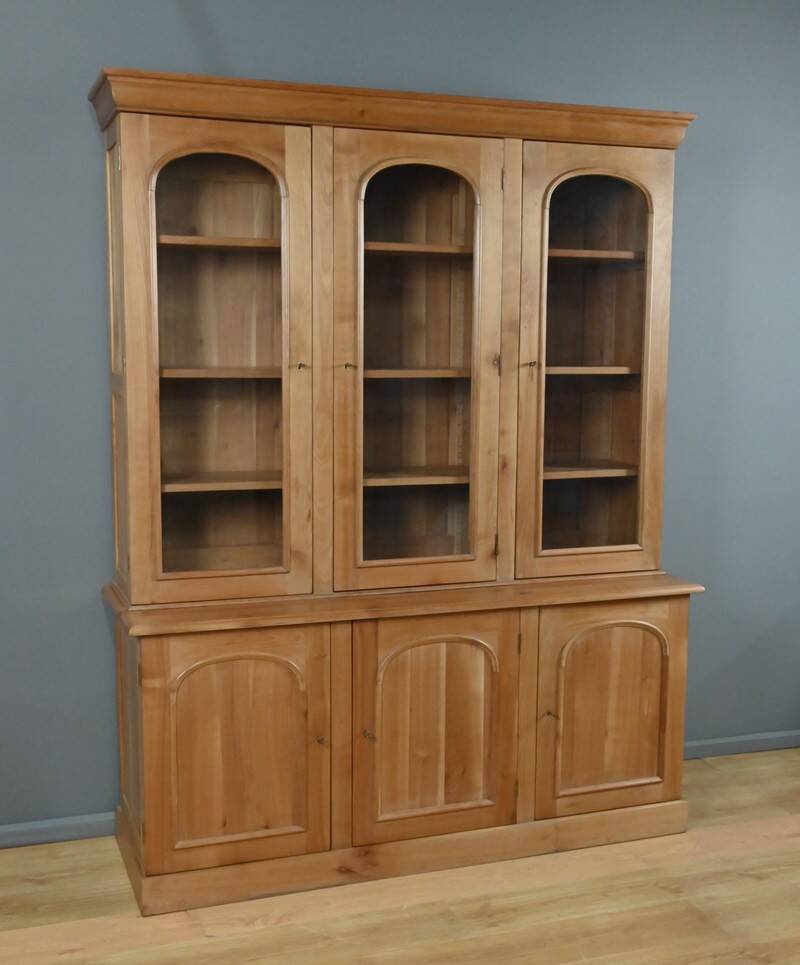 Two-body library in blonde cherry, Louis-Philippe style – 20th century