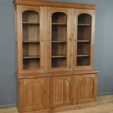 Two-body library in blonde cherry, Louis-Philippe style – 20th century