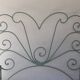 Volute wrought iron bed