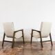 Paire de Fauteuils Mid-Century en Boucle Beige 1964