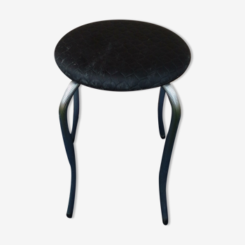 Tabouret en skaï noi Soudexvinyl