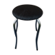 Stool in skaï noi Soudexvinyl H 44 cm