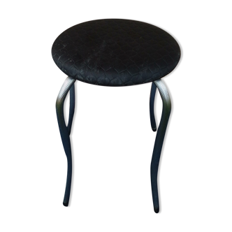 Stool in skaï noi Soudexvinyl H 44 cm