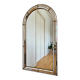 Large vintage Spanish Venetian-style wall mirror, brass, 1980s Hollywood Regency