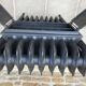 CAST IRON RADIATOR FLAT HEATER 9 elements 3 columns rococo floral patterns
