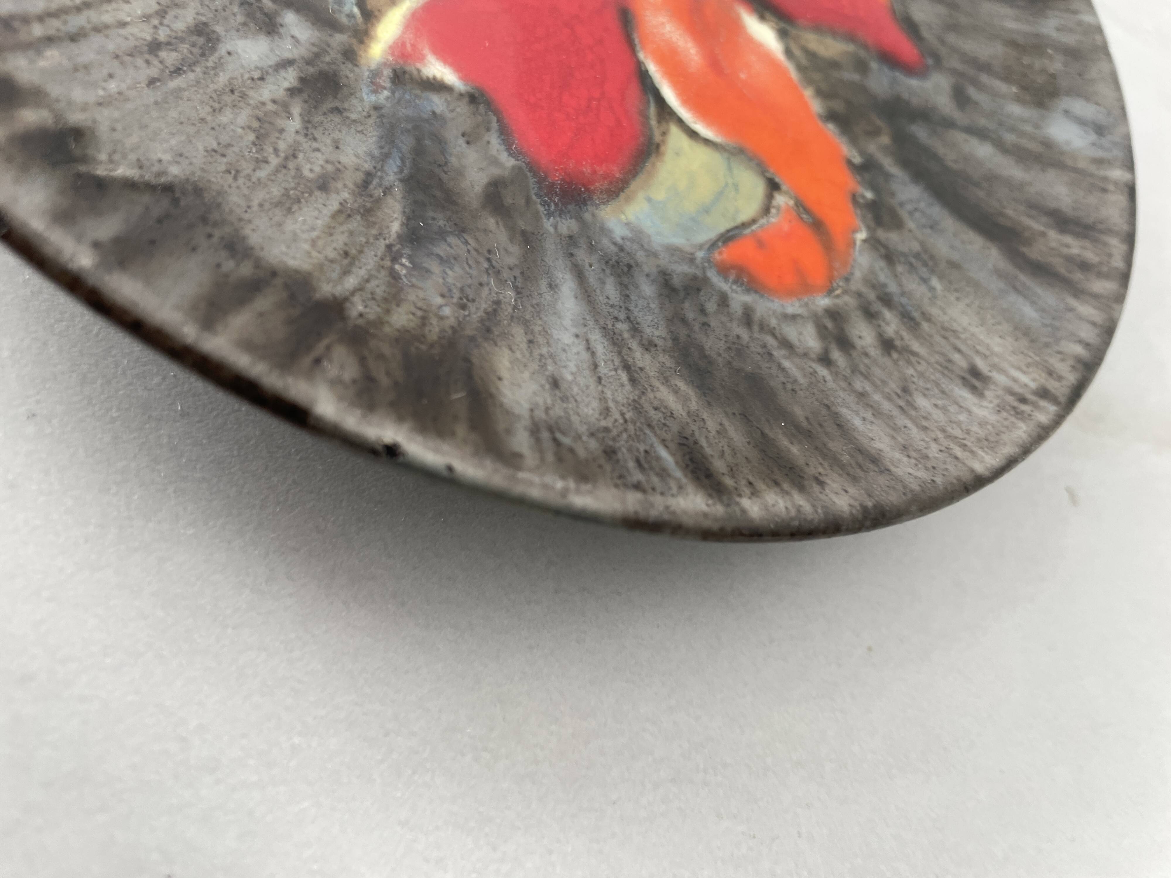 Rare plate bel delecourt quimper antique