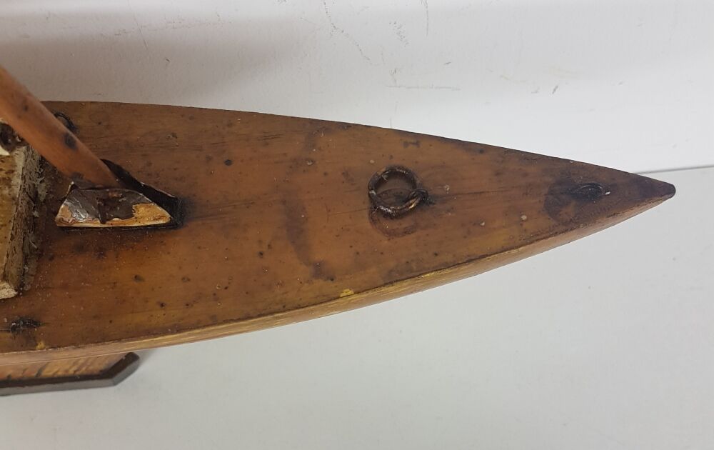 Ancient basin sailboat