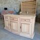Buffet in solid cherry wood, fully sandblasted.