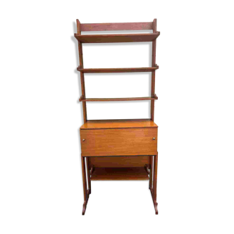 Étagère, secrétaire vintage en teck