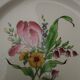 Earthenware plate Keller Guerin Lunéville (KG) tulip pattern diam 24,5 cm